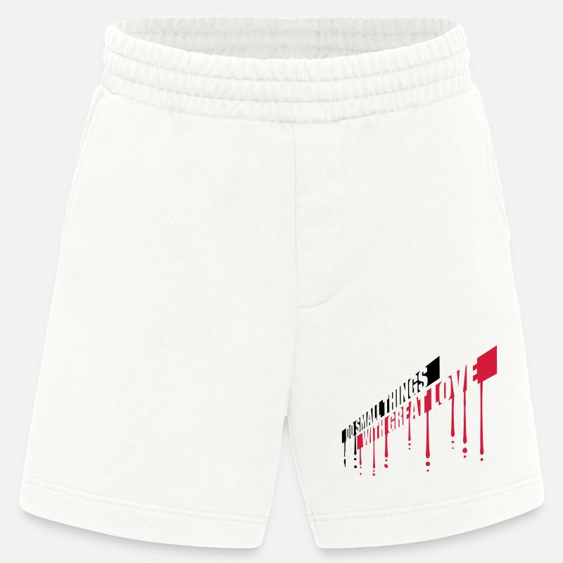 Quote do small things - Heavyweight Shorts - made by SPREAD  - OFF WHITE