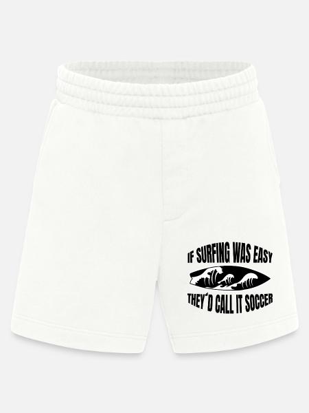 Surferin Wellenreiten Surfbrett Surflehrer surfen - Heavyweight Shorts - made by SPREAD - OFF WHITE