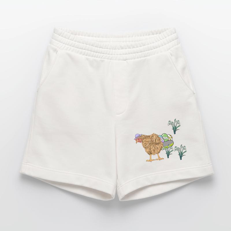 Chicken Poultry Eggs Nest Easter Eggs Easter Heavyweight Shorts - made by SPREAD 