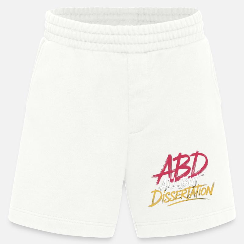 ABD All But Dissertation 8 - Heavyweight Shorts - made by SPREAD - OFF WHITE