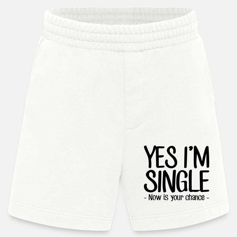 ja, ich bin Single - Heavyweight Shorts - made by SPREAD  - OFF WHITE