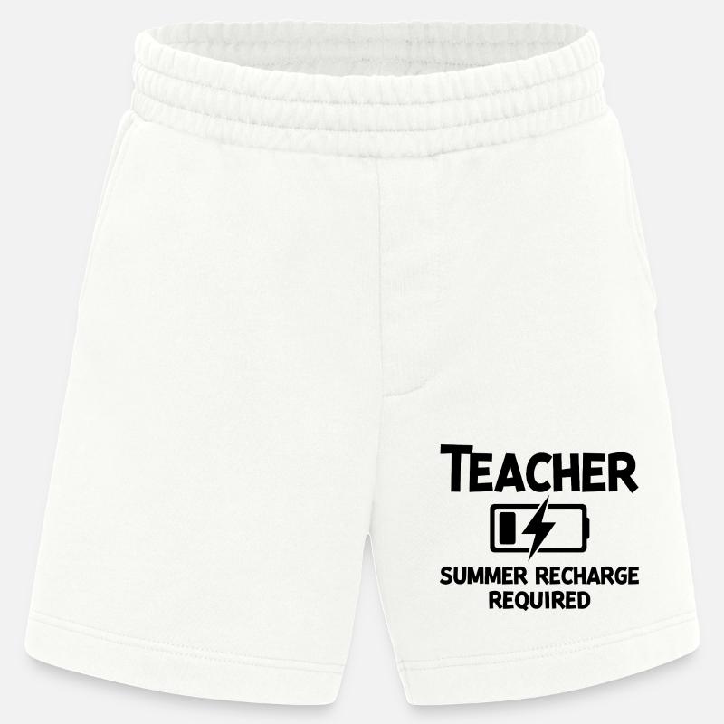 Recharge d’été pour les enseignants - Short bio épais fabriqué en UE - OFF WHITE