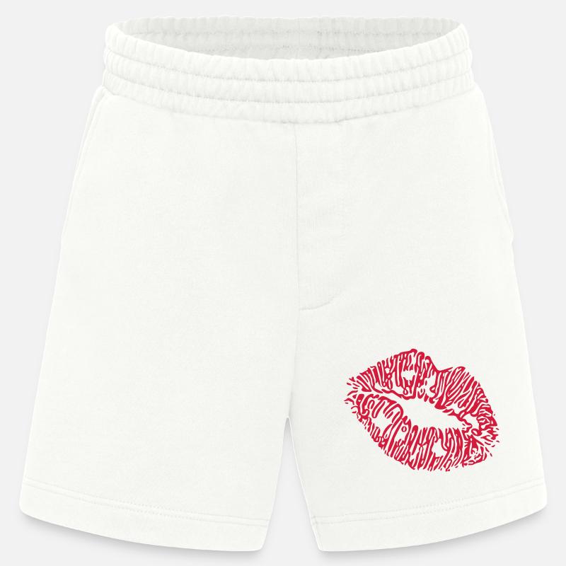 lips - Heavyweight Shorts - made by SPREAD  - OFF WHITE