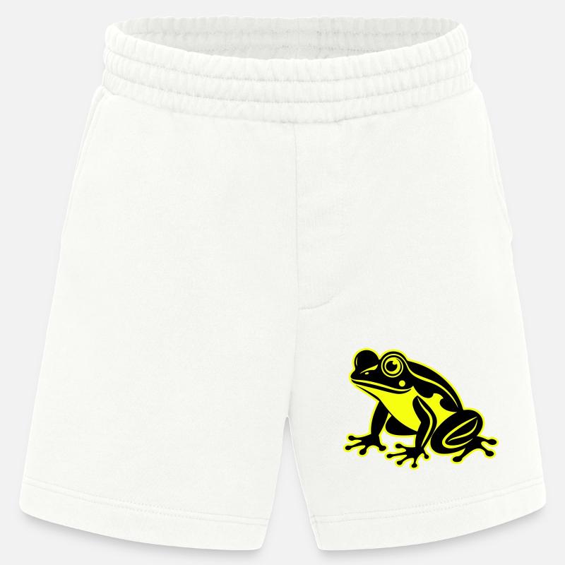 Icône de grenouille - Short bio épais fabriqué en UE - OFF WHITE