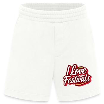Ich Liebe Festivals - Heavyweight Shorts - made by SPREAD  - OFF WHITE - Vorne