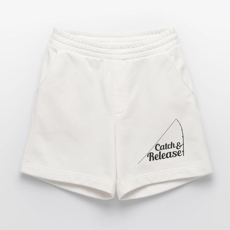 release throw back catch and release angler Heavyweight Shorts - made by SPREAD 