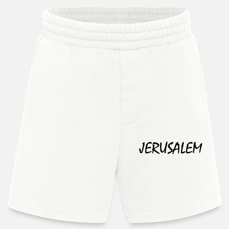 jérusalem - Short bio épais fabriqué en UE - OFF WHITE