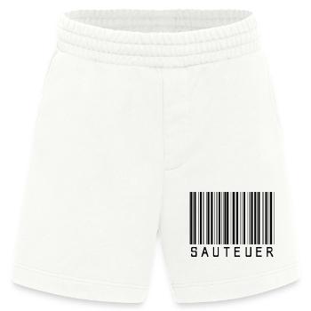 Barcode SAUTEUER schwarz - Heavyweight Shorts - made by SPREAD  - OFF WHITE - Vorne