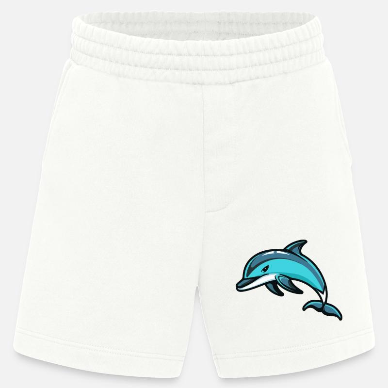 Delfin Comic - Heavyweight Shorts - made by SPREAD  - OFF WHITE
