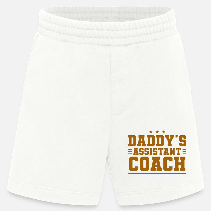 Daddy's Assistant Coach - Heavyweight Shorts - made by SPREAD  - OFF WHITE
