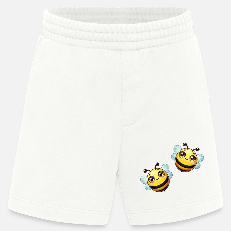 Biene Comic - Heavyweight Shorts - made by SPREAD  - OFF WHITE