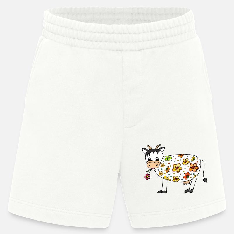 Cow - Heavyweight Shorts - made by SPREAD  - OFF WHITE