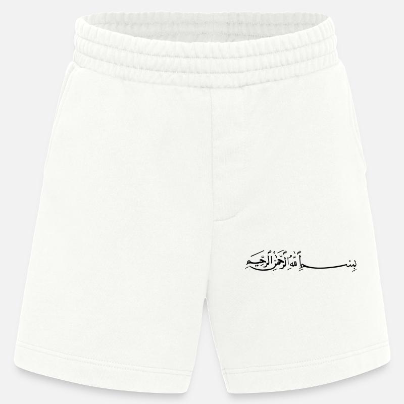 bismillah dicton arabe - Short bio épais fabriqué en UE - OFF WHITE