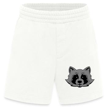 Raccoon Comic - Heavyweight Shorts - made by SPREAD  - OFF WHITE - Front
