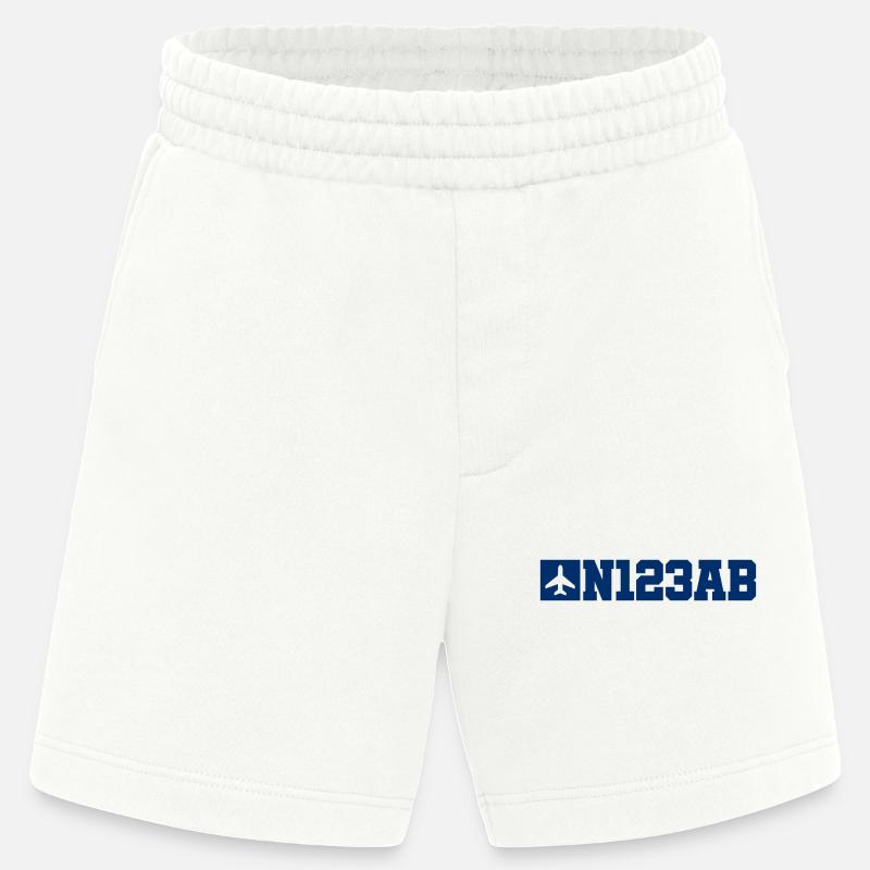 Custom Aviation - Flugzeug - Luffahrt - Pilot - Heavyweight Shorts - made by SPREAD  - OFF WHITE