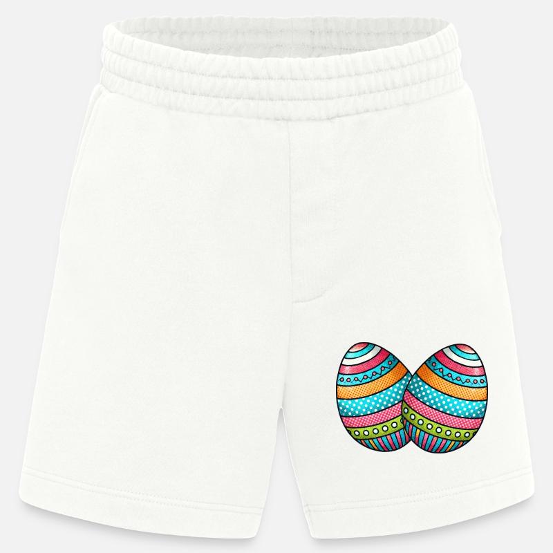 Egg Easter Egg 2 - Heavyweight Shorts - made by SPREAD  - OFF WHITE