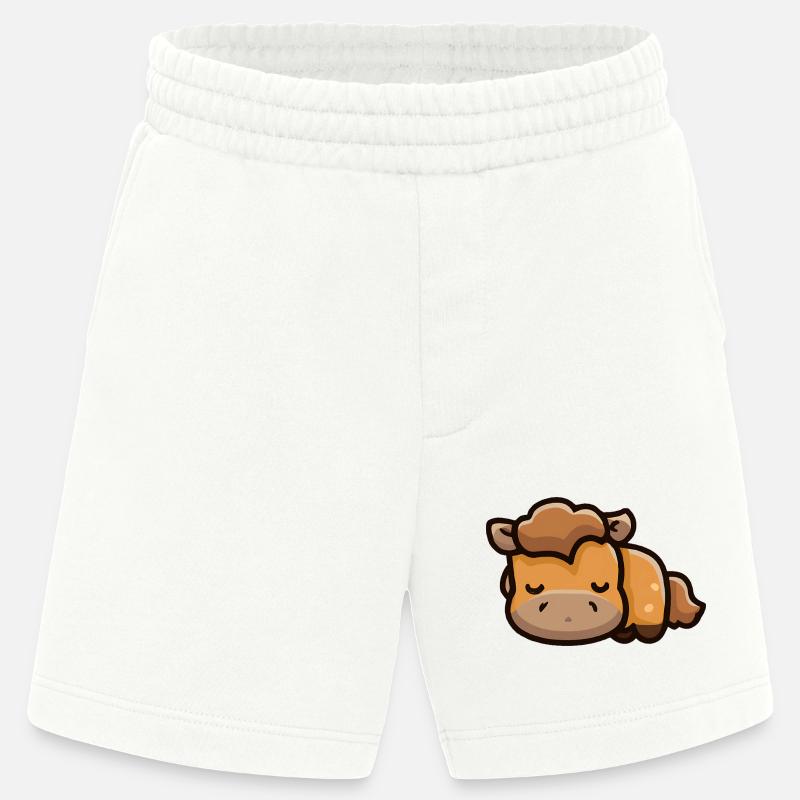 Süßes Pferd schläft - Heavyweight Shorts - made by SPREAD - OFF WHITE