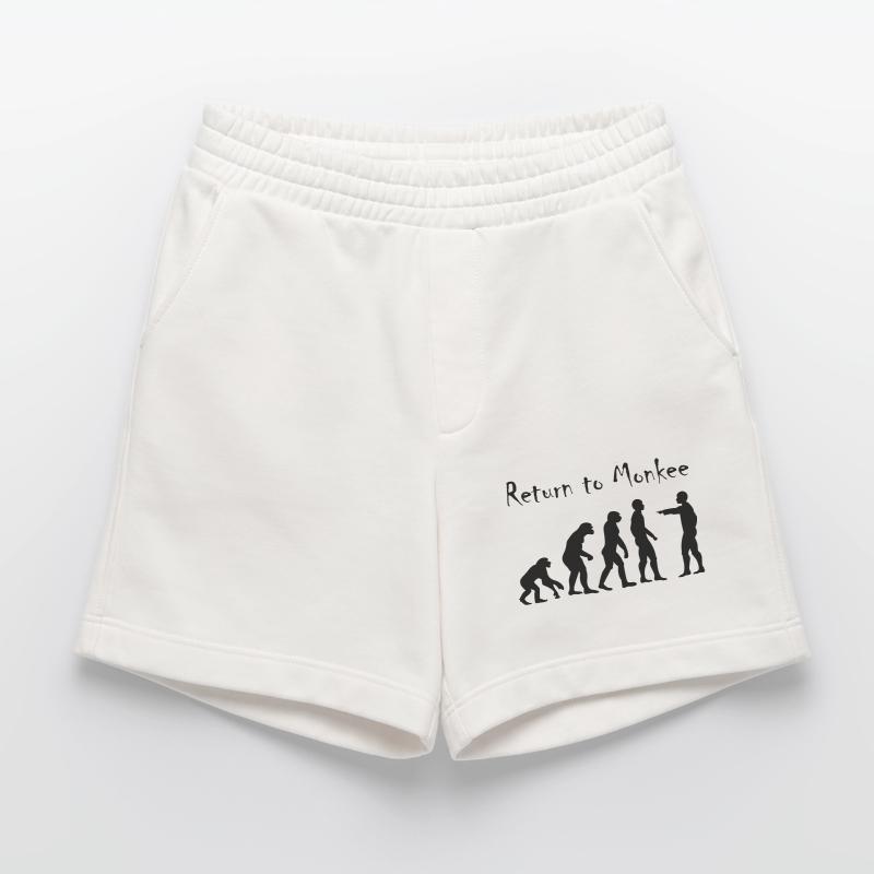 Return to Monkey Evolution Design Heavyweight Shorts - made by SPREAD 
