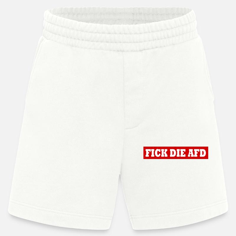 Fick die afd - Heavyweight Shorts - made by SPREAD - OFF WHITE