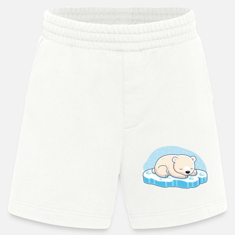 Schlafender Eisbär - Heavyweight Shorts - made by SPREAD  - OFF WHITE