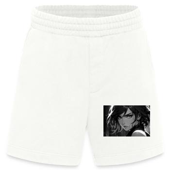 Femme Fatale im ausdrucksstarken Schwarz-Weiß-Look - Heavyweight Shorts - made by SPREAD  - OFF WHITE - Vorne