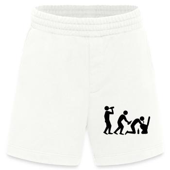 Drunken Evolution - Heavyweight Shorts - made by SPREAD  - OFF WHITE - Vorne