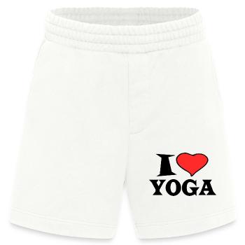 I love Yoga - I Love Yoga - Heavyweight Shorts - made by SPREAD  - OFF WHITE - Vorne