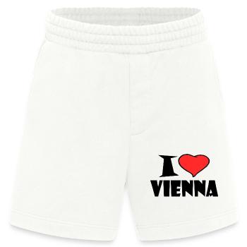 I Love Vienna - Heavyweight Shorts - made by SPREAD  - OFF WHITE - Vorne