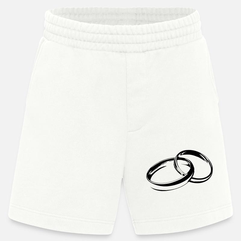Eheringe Hochzeitsringe Trauringe - Heavyweight Shorts - made by SPREAD  - OFF WHITE