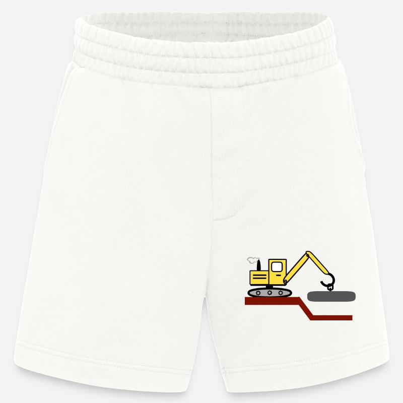 Excavator - Heavyweight Shorts - made by SPREAD - OFF WHITE