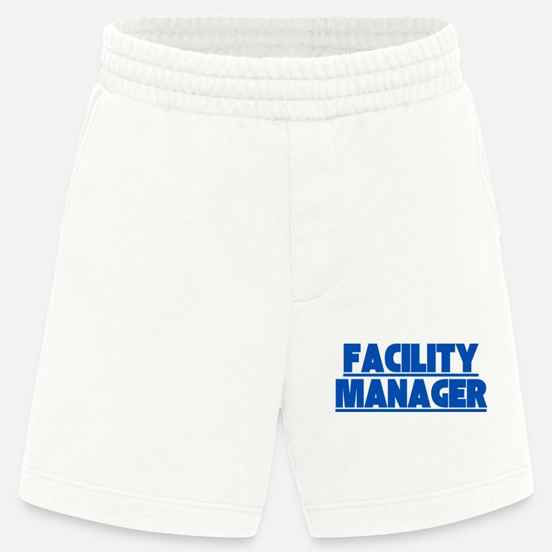 Facility Manager Technicien interne Gardien - Short bio épais fabriqué en UE - OFF WHITE