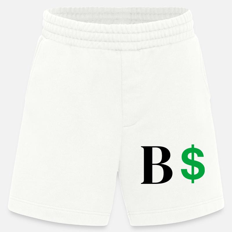 Buchstabe b Dollar - Heavyweight Shorts - made by SPREAD  - OFF WHITE