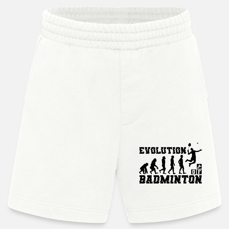 Badminton Evolution Silhouette - Short bio épais fabriqué en UE - OFF WHITE