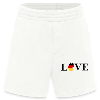 I Love Germany - Heavyweight Shorts - made by SPREAD  - OFF WHITE - Vorne