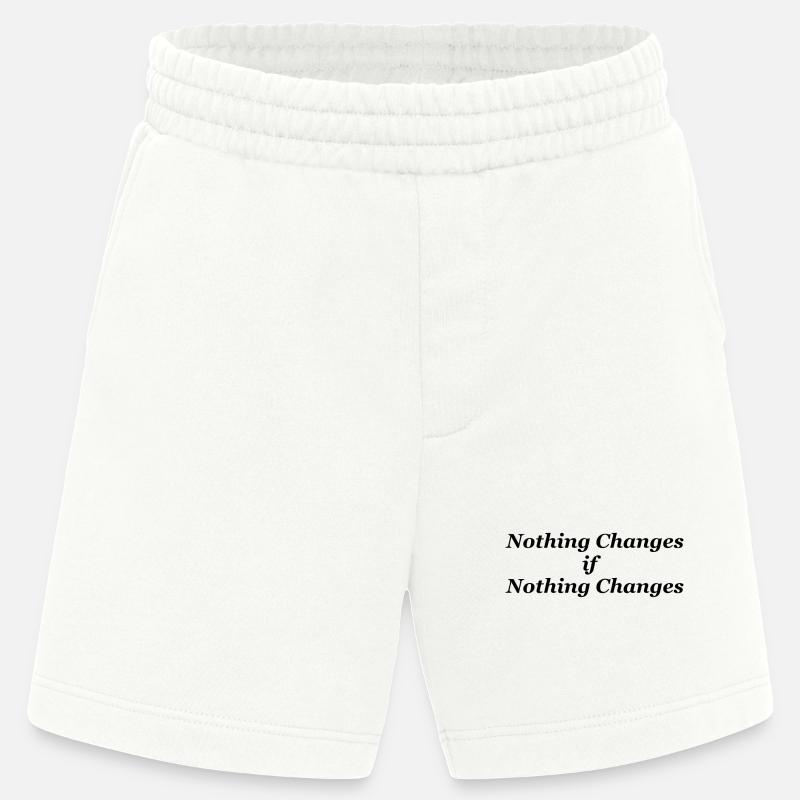 Nothing changes if nothing changes - Heavyweight Shorts - made by SPREAD  - OFF WHITE