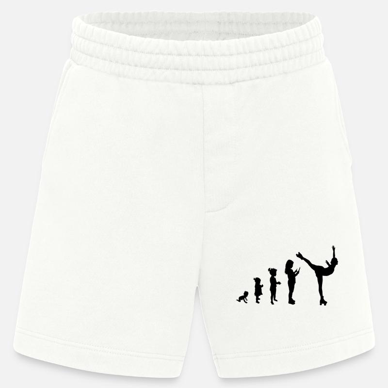 Evolution roller skating 1 - Short bio épais fabriqué en UE - OFF WHITE