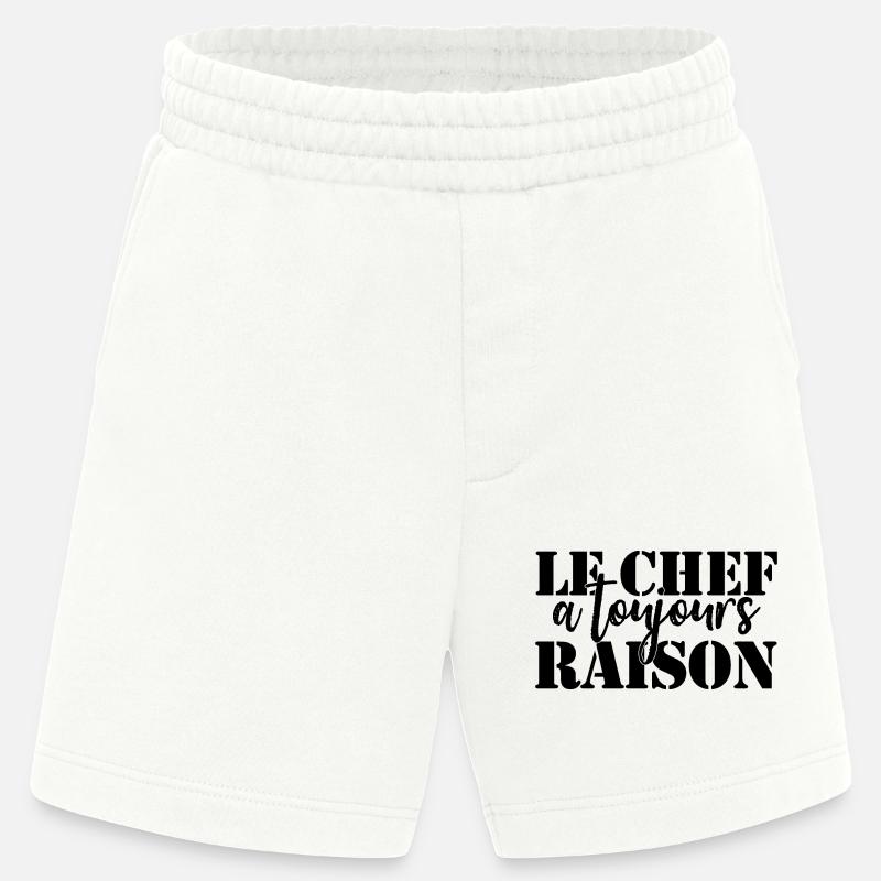 Chef hat immer Recht - Heavyweight Shorts - made by SPREAD  - OFF WHITE