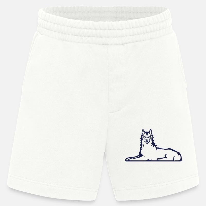 Ausgabe Tschetschenischer Wolf 2025 - Heavyweight Shorts - made by SPREAD  - OFF WHITE