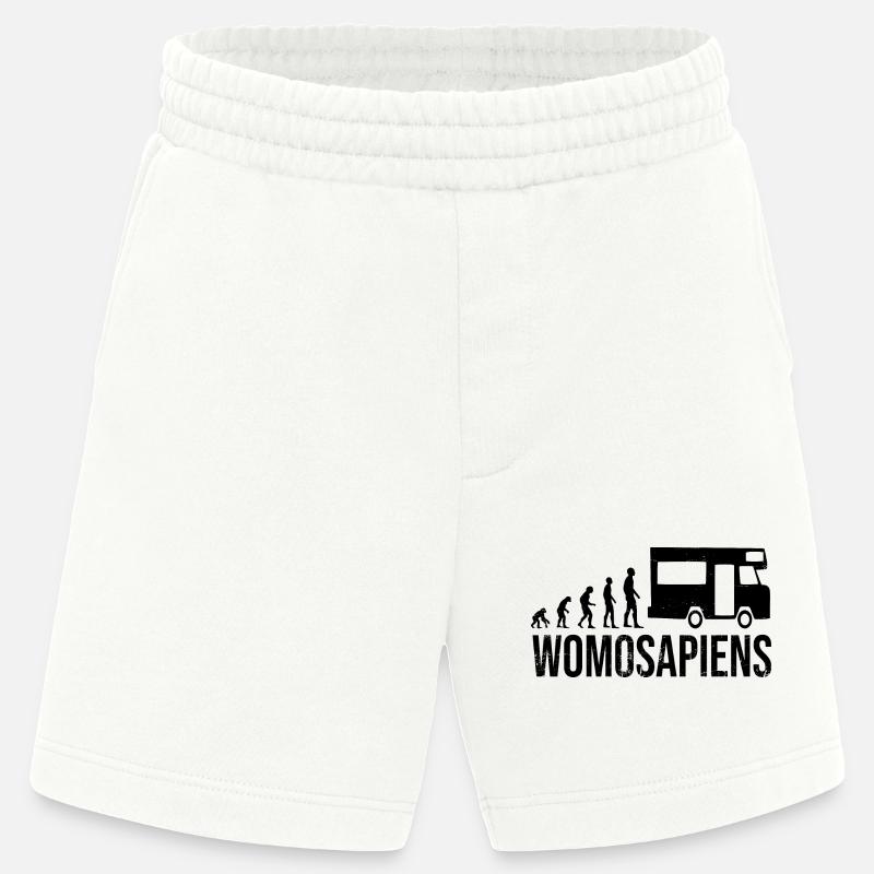 Womosapiens Wohnmobil Evolution - Heavyweight Shorts - made by SPREAD  - OFF WHITE