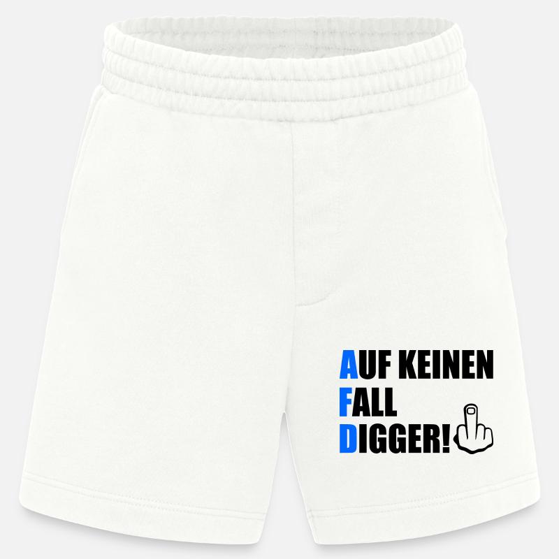 auf keinen fall digga - Heavyweight Shorts - made by SPREAD - OFF WHITE