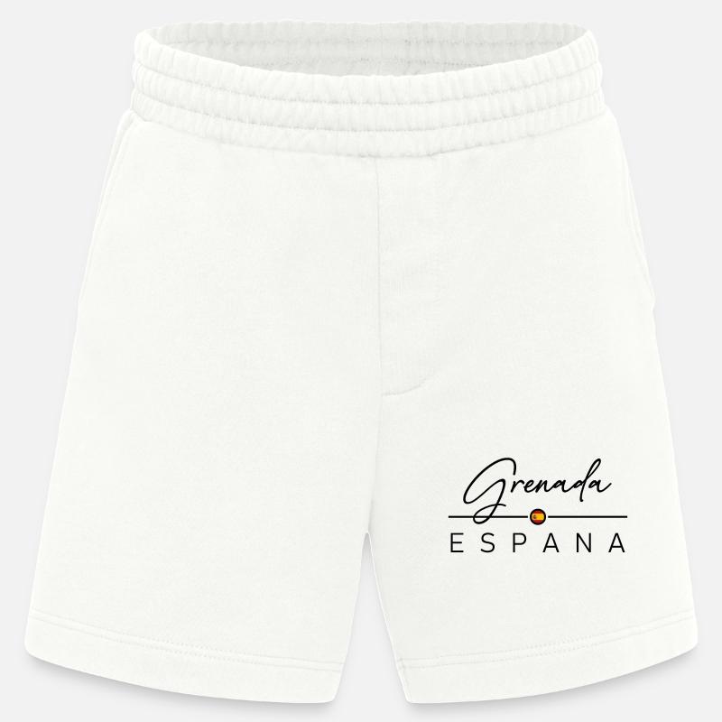 Espagne - Grenade - Espagne - España - Short bio épais fabriqué en UE - OFF WHITE