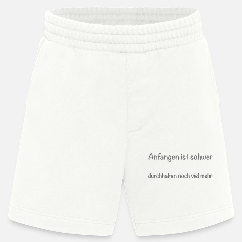 anfangen ist schwer - Heavyweight Shorts - made by SPREAD - OFF WHITE