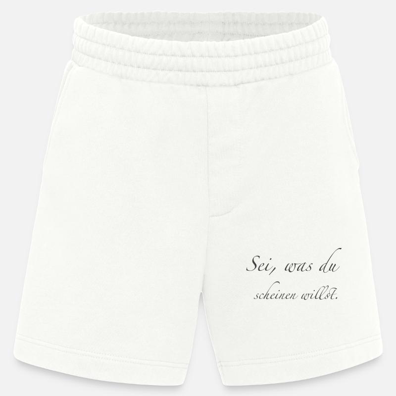sei, was du scheinen willst - Heavyweight Shorts - made by SPREAD  - OFF WHITE