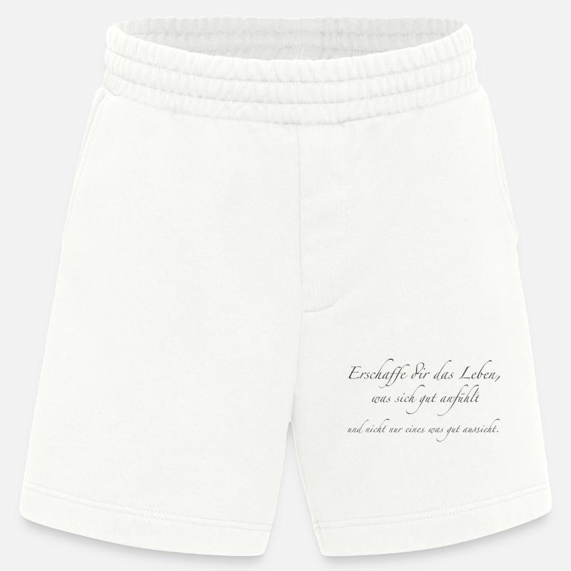 erschaffe dir das Leben - Heavyweight Shorts - made by SPREAD - OFF WHITE