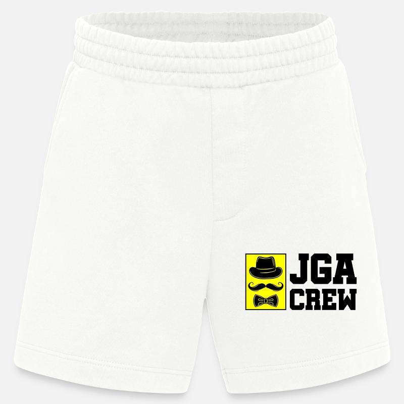 Jga Crew Junggesellenabschied Spruch - Heavyweight Shorts - made by SPREAD - OFF WHITE