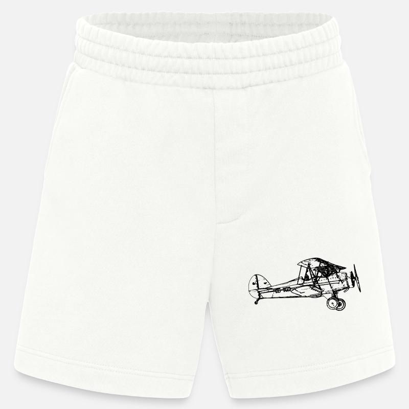 Biplan d’aéronef - Short bio épais fabriqué en UE - OFF WHITE