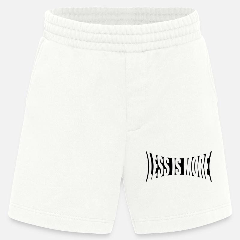 Spruch Logo Minimalismus - Heavyweight Shorts - made by SPREAD  - OFF WHITE