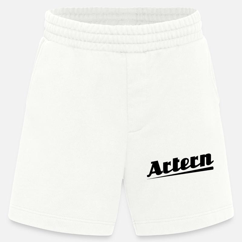 Artern - Textdesign mit Stadtnamen - Heavyweight Shorts - made by SPREAD  - OFF WHITE