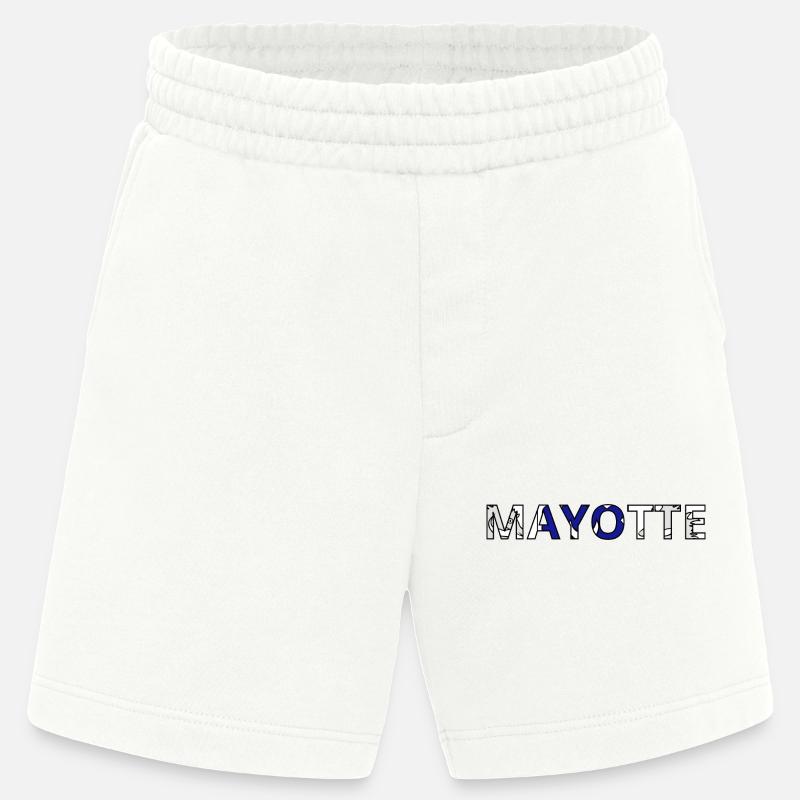 Mayotte Flag - Heavyweight Shorts - made by SPREAD  - OFF WHITE