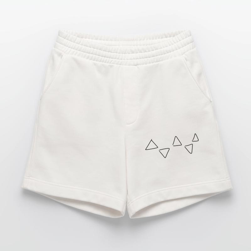 Triangular pattern Heavyweight Shorts - made by SPREAD 